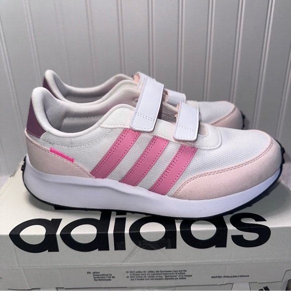 Adidas Kids Run 70s Shoes - Pink and White - Picture 5 of 10
